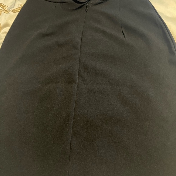 Haute Monde black cocktail dress w/ lace overlay S - Picture 6 of 14